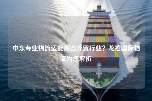 中东专业物流适配哪些外贸行业？龙禧国际物流为您解析