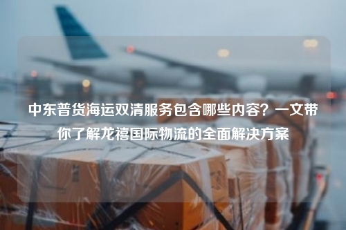 中东普货海运双清服务包含哪些内容？一文带你了解龙禧国际物流的全面解决方案