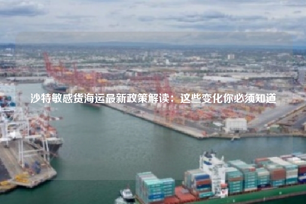 沙特敏感货海运最新政策解读：这些变化你必须知道
