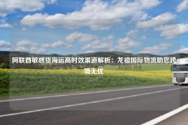 阿联酋敏感货海运高时效渠道解析：龙禧国际物流助您跨境无忧