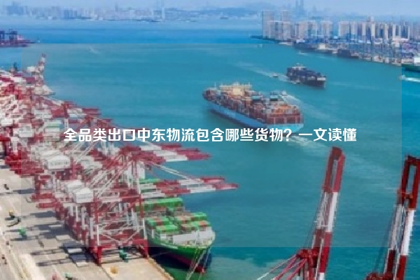 全品类出口中东物流包含哪些货物？一文读懂