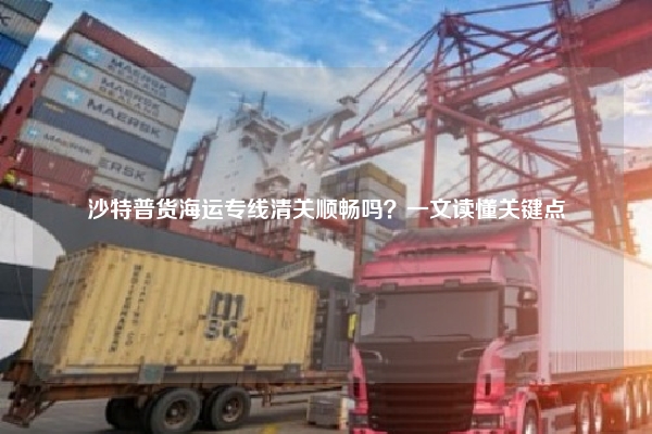 沙特普货海运专线清关顺畅吗?一文读懂关键点