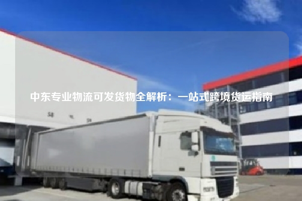 中东专业物流可发货物全解析：一站式跨境货运指南
