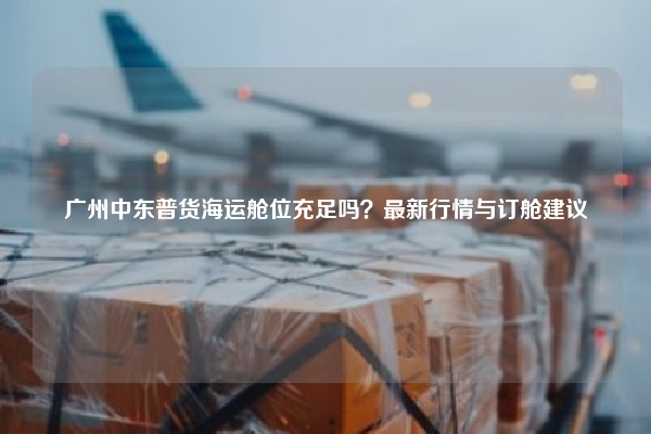 广州中东普货海运舱位充足吗？最新行情与订舱建议