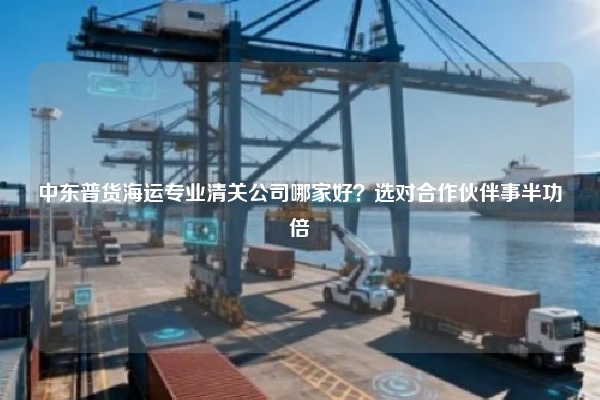 中东普货海运专业清关公司哪家好？选对合作伙伴事半功倍