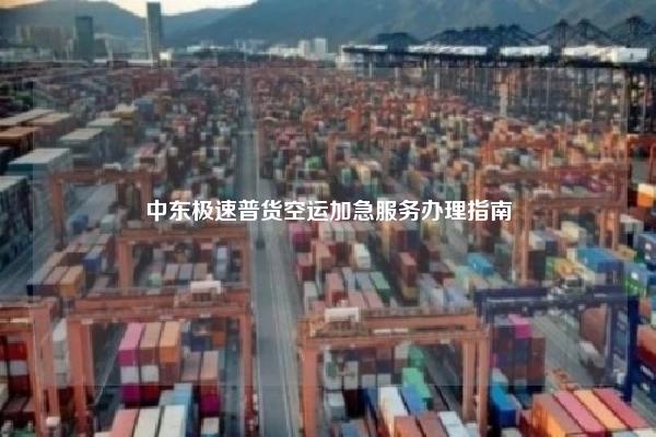 中东极速普货空运加急服务办理指南