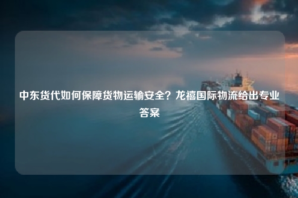 中东货代如何保障货物运输安全？龙禧国际物流给出专业答案