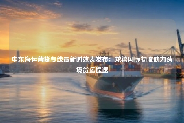 中东海运普货专线最新时效表发布：龙禧国际物流助力跨境货运提速