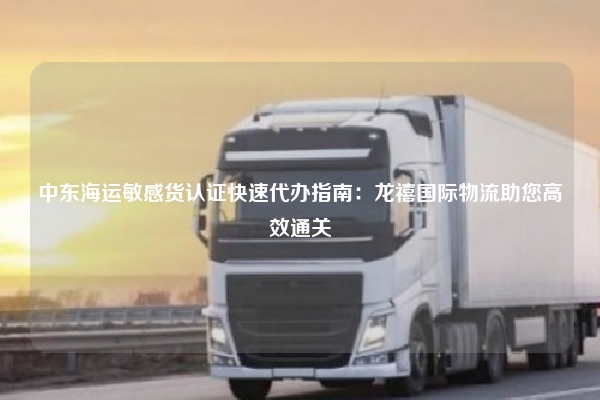 中东海运敏感货认证快速代办指南：龙禧国际物流助您高效通关