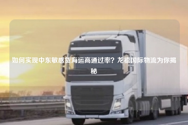 如何实现中东敏感货海运高通过率？龙禧国际物流为你揭秘